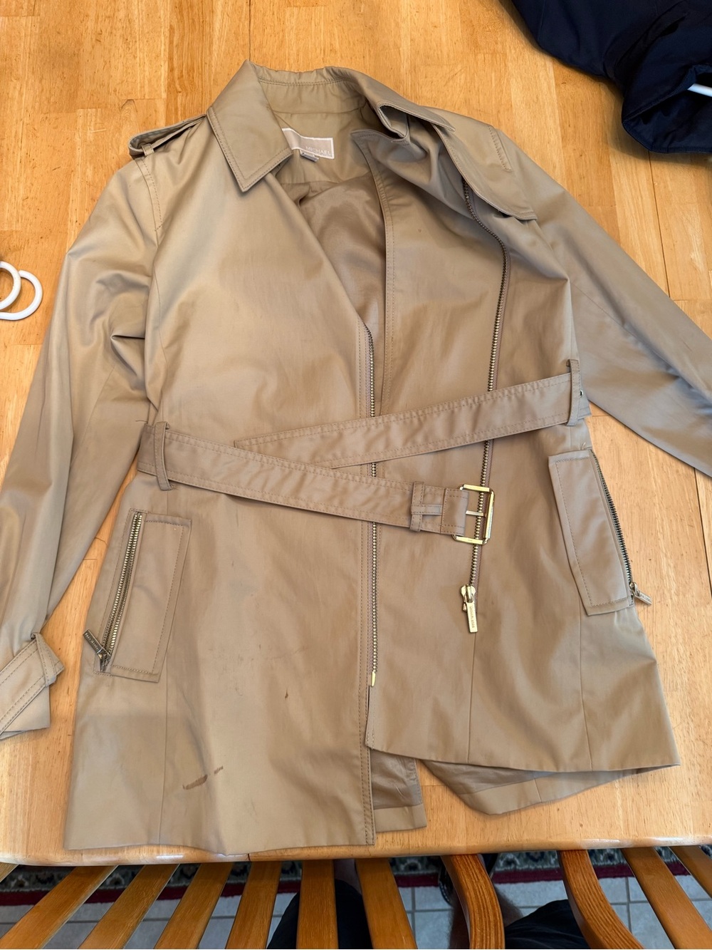 Women’s Michael Kors Tan Belted Trench Coat